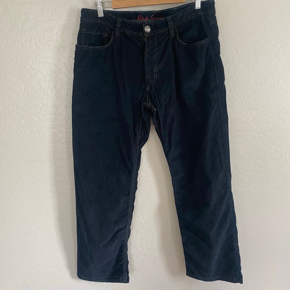 Robert Graham Corduroy Pants Mens Size 34x30 Black